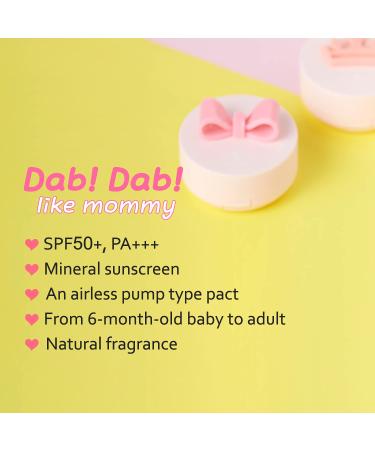 Peach Baby Kids Sun Cushion SPF50+ PA+++ 15g | Travel Size Sunscreen Compact for Sensitive & Damaged Skin - Angel's Wing - Buy Online on GoSupps.com