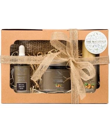 RITUAL Box - Authentic Black Soap Ritual Argan Oud Argan Oil "Anti-cellulite" Horsehair Glove - Organic - Natural - Sublimating Care - Vegan Plant-Based - Gift Idea - THE NATURALS (French Brand) - Buy Online on GoSupps.com