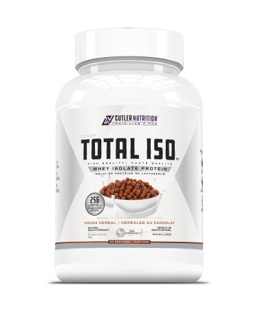 Total ISO Whey Isolate Protein Powder: Best Tasting Whey Protein Shake Featuring 100% Whey Protein Isolate Perfect Post Workout Protein Powder Mix and Meal Replacement Drink (25 Count (Pack of 1) Cocoa Cereal) Cocoa Cereal 25 Count (Pack of 1)