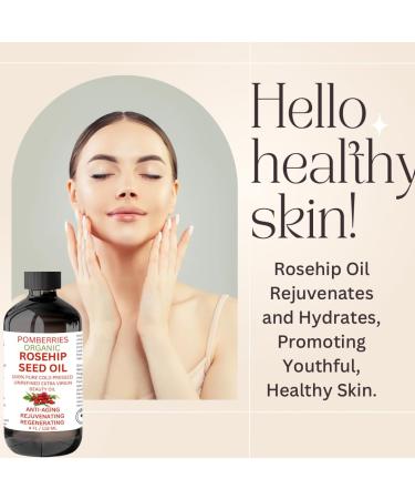 Premium Organic Rosehip Oil | Cold-Pressed Anti-Aging Face Oil | Reduces Wrinkles & Rich in Vitamin C | Natural Skin Care Moisturizer - Buy Online on GoSupps.com
