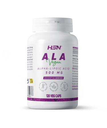 HSN - Alpha lipoic acid |Ala 500 mg |4 monthly stockAntioxidans + increases the glutathione mirror + anti-aging |Vegan gluten -free lactose -free 120 vegetable capsules