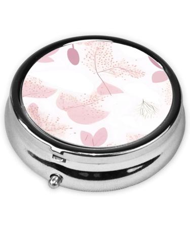 Hand-Painted Floral Round Pill Box | 3 Compartment Travel Organizer for International Buyers - Buy Online on GoSupps.com