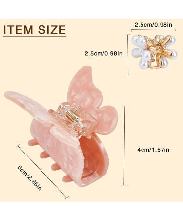 Niceneeded 9-Piece Butterfly Flower Hair Clips - French Design Leopard Pattern & Daisy Pony Clips - Buy Online on GoSupps.com