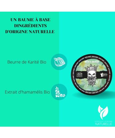 Man's Beard | Monoi beard balm for men | Natural ingredients | Softening beard care and helps with beard growth | 100% French manufacturing - Buy Online on GoSupps.com