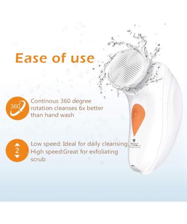 Rechargeable Facial Cleansing Brush - Waterproof Exfoliator for Radiant Skin | Best Face Scrubber for Brightening & Freshening - Buy Online on GoSupps.com