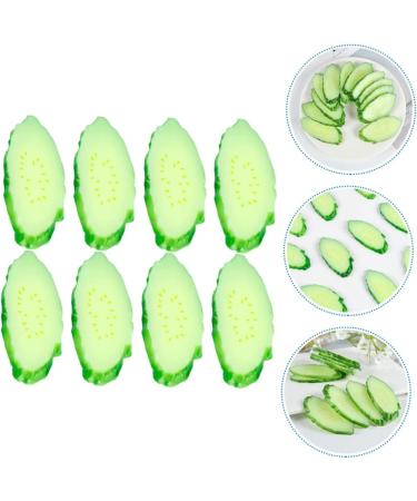 Alipis 40 Pcs Simulation Cucumber Slice Fake Vegetable Decorations Kids Artificial Lemons Lifelike Photo Props Kid Toy Greenery Decor Green Decorations Models Basket Pvc Child Food Play - Buy Online on GoSupps.com