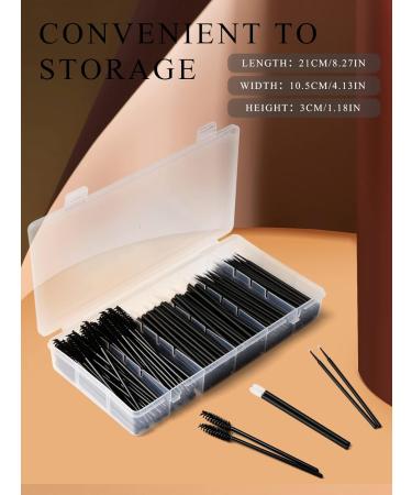 Yokilly 300PCS Disposable Mascara and Lip Wands Set with Organizer Box - Black-1 - Buy Online on GoSupps.com