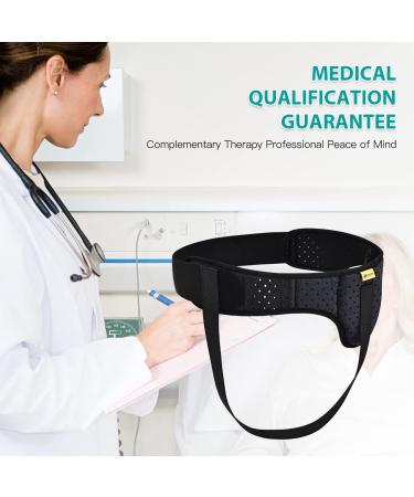 Tenbon Hernia Belt Truss for Men and Women - Adjustable Groin Pain Support with Removable Compression Pads - Left/Right Side, Pre/Post-Surgical Relief - Medium Size - Buy Online on GoSupps.com