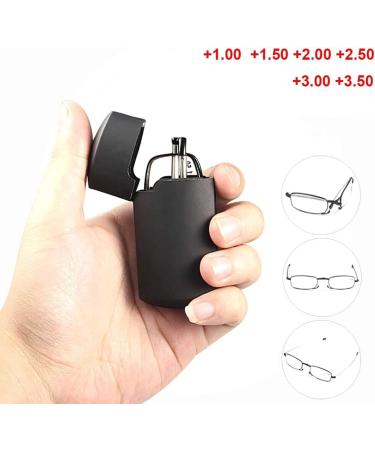 Buy Jox Foldable Reading Glasses - Blue Light Blocking Compact Design with Flip Case | Gold 2.5 Diopters for Men & Women - International Shipping Available - Buy Online on GoSupps.com