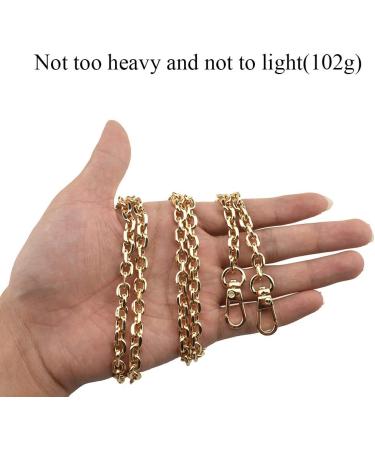 HAHIYO Mini Pochette Purse Chain Strap Thin Wide 6mm for LV Length 43.3 inches Thick 2mm Shiny Gold for Shoulder Cross Body Sling Handbag Wallet Clutch Comfortable Flat Metal Strap 1 Pack Gold 43.3 Inches Length - Buy Online on GoSupps.com