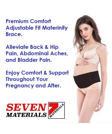 Maternity Support Belt for Back & Hip Pain Relief | Seven Materials | Supports Abdomen & Baby | Ergonomic Design - Buy Online on GoSupps.com