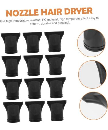 SOESFOUFU 12pcs Hair Dryer Air Collector Hair Diffuser Blow Dryer Hair Dryer Concentrator Dryer Nozzle Black - Buy Online on GoSupps.com