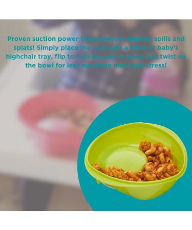 Vital Baby Nourish Power Suction Bowl: Non-Slip & BPA-Free Toddler Feeding Bowl with Chunky Spoon - Green - Buy Online on GoSupps.com