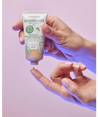  DEBORAH Deborah Milano BB Cream Formula Pure Bio SPF 20 with Natural Ingredients 01 Light Pink Nourishing Effect Antioxidant and Anti-Blue Light Gives Smooth and Nourished Skin 30 ml - Buy Online on GoSupps.com
