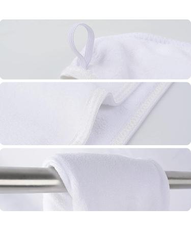 Kinhwa Microfiber Hair Turban Towels - Quick-Dry Super Absorbent Soft for All Hair Types - 3 Pieces 25cm x 65cm White - Buy Online on GoSupps.com
