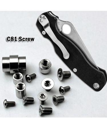1Set C81 Screws Titanium Alloy C81 Handle Screws Tube Clip Screws for C81 Cutter Screw Bolt Retainer Fender Liner Clips for Car Wheel Arch Cover Undertray Fender(Silver) - Buy Online on GoSupps.com
