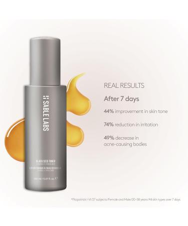 S'ABLE Labs - Black Seed Facial Toner | Protect Restore Refine Soothe | Ferulic Acid Vitamins C + E | Melanin-Inclusive Skincare (150 mL | 5.07 fl oz) 5.07 Fl Oz (Pack of 1) - Buy Online on GoSupps.com