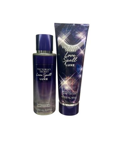 Victoria's Secret Love Spell Luxe Fragrance Mist 8.4 oz & Fragrance Lotion 8oz