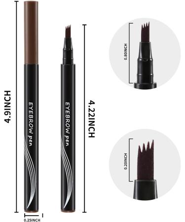 Boobeen Waterproof Micro Tip Eyebrow Pen | Natural 3D Hair | Long Lasting Coffee Brown - Buy Online on GoSupps.com