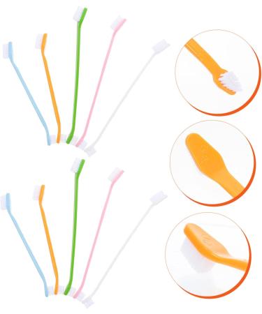 BCOATH 10pcs Puppy for Cat Pets Small Supplies Portable Nylon Clean Tooth Pet Dual-head Dog Brush - Buy Online on GoSupps.com