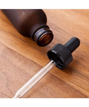30ml Oil Bottle Empty Glass Dropper Bottle Refillable Amber Essential Oil Container Jar with Glass Pipette Dropper - Buy Online on GoSupps.com