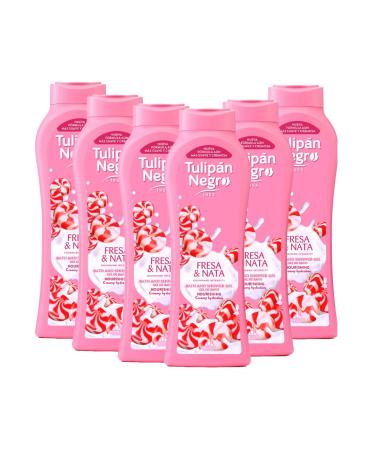 BRISEIS SA Tulipan Black bath gel and Kiss Strawberry Cream Nourishing 720ml x6 units
