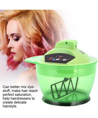 Electric Hair Coloring Bowl Automatic Dyestuff Mixer Dyeing Blender DIY Hair Care Highlighting Tools Kit Hair Dye Cream Mixing Bowl Rechargeable Grinder for Home Barber Salon(Green) - Buy Online on GoSupps.com