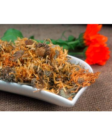 Krauterino24 - Calendula flowers with calyx - Quantity: 100 g