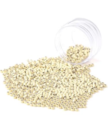 Vlasy Silicone Lined Nano Rings Beads for Hair Extensions - 1000pcs Blonde Nano Beads - Buy Online on GoSupps.com