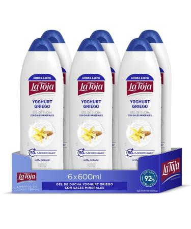 La Toja La Toja Yoghurt Greek Shower Gel 600 ml Pack (3600 ml) for well-groomed skin almond fragrance care and softness