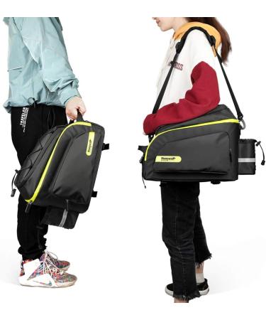 Rhinowalk Bike Bag Bike Trunk Bag Bike Pannier Bag (for Bicycle Cargo Rack Saddle Bag Shoulder Bag Laptop Pannier Rack Bicycle Bag Professional Cycling Accessories) Black 17L - Buy Online on GoSupps.com