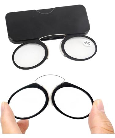 Buy Seminismar Mini Nose Clip Reading Glasses - Compact & Foldable Monocle for Women +2.0 Diopter - International Shipping Available - Buy Online on GoSupps.com