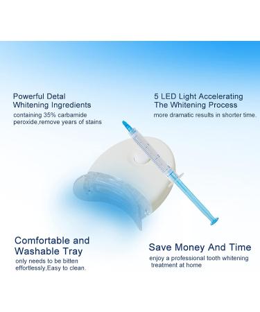 Soniker Teeth Whitening Kit with Blue LED Light - 9x3ml Gel + 3 Mouth Trays for Tooth Whitening - Buy Online on GoSupps.com
