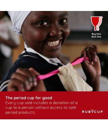 Ruby Cup Hypoallergenic Menstrual Cup Size S - Black | Ideal for Beginners | Practical & Reliable Alternative to Tampons - Buy Online on GoSupps.com