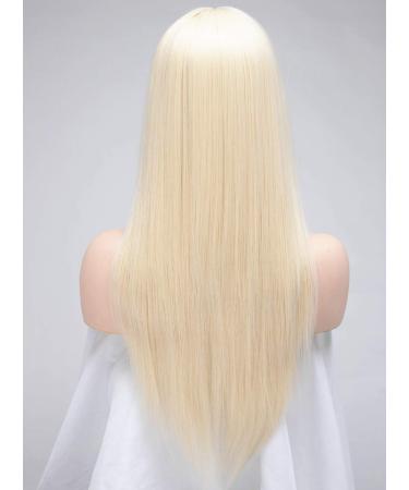BESTUNG 24 Straight Blonde Wig with Fringe for Women - Synthetic Full Hair Natural Wig for Cosplay or Daily Wear - 24 Inch - Buy Online on GoSupps.com
