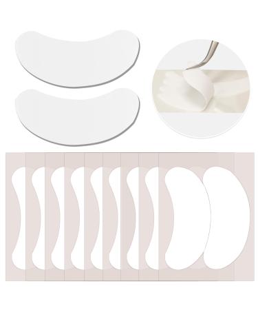 LLBA Biogel Eye Pads For Eyelash Extension | Under Eye Pads Eyelash Extension Supplies | Soft Sticky Pads for Sensitive Skin during Eyelash Perm Lamination Lash Extensions Remover (10 Pairs Style 2)