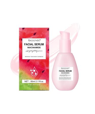 60ML Watermelon Niacinamide Face Serum Hydrating Facial Serum With Hyaluronic Acid Glycerin and Vitamin E Liquid Highlighter for Skin Care