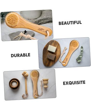 FRCOLOR Exfoliating Face Brush - Bamboo Cleansing Scrubber for Glowing Skin Reduces Flaking & Fine Lines - International Shipping Available - Buy Online on GoSupps.com
