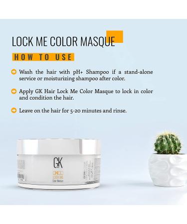GK HAIR Global Keratin Lock Me Color Hair Masque 7.05 Fl Oz - Deep Conditioner for Color Protection & Hair Repair - Buy Online on GoSupps.com