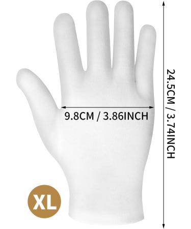 Sibba 2 Pairs Moisturizing Gloves White Cotton Gloves Overnight Bedtime Heal Eczema Sleeping Lotion Hand Spa Treatment Gloves Repair Rough Cracked Dry Chapped Hands Skin - Buy Online on GoSupps.com