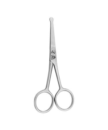 ARSUK Baby Nail Scissors for Kids - Blunt Round End Safety Tip - 4 Inch Multi-Purpose Child Scissors for Babies Nails & Hair (Baby Nail/Nose & Ear Scissor) Round Ended Tip Scissors