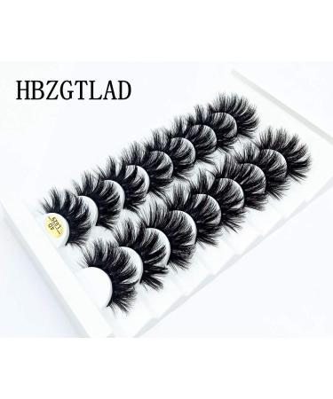 Buy 8 Pairs 23/25mm 3D Mink False Eyelashes | Long Fake Lashes for Stunning Makeup | Eyelash Extensions - Buy Online on GoSupps.com