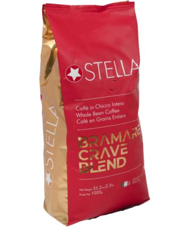 Stella Caffe Bramare Crave Blend - Whole Whole Bean Coffee 2 Pack - Single Flavour (2pk x 1kg/ea) - Buy Online on GoSupps.com