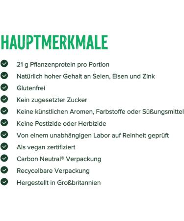 Vivo Life Vegan Protein Powder - 21g Plant-Based Protein per Serving - 900g (30 Portions) with Himalayan Salt - Vanilla Flavor - Buy Online on GoSupps.com