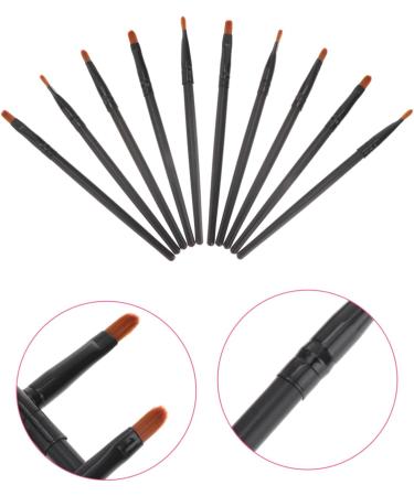 Beavorty 10pcs Nose Shadow Brush Creme Eyeshadows Face Powder Brush Single-head Brush Eyebrow Brush Flat Miss 13x0.8cm Black - Buy Online on GoSupps.com