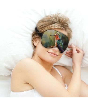 Hummingbird Funny Eye Mask | Soft Blindfold Cover & Adjustable Strap for Sleep & Travel - Buy Online on GoSupps.com