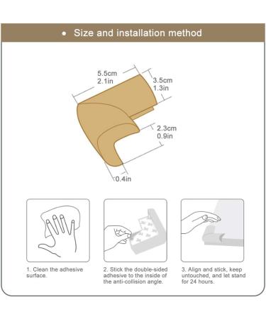 XGzhsa Thick Baby Safety Corner Protection Corner Guards Protectors 10 Pieces Thickened Environmentally Friendly Rubber Furniture Corner Protectors for Kids Avoid Being Hurt Beige - Buy Online on GoSupps.com