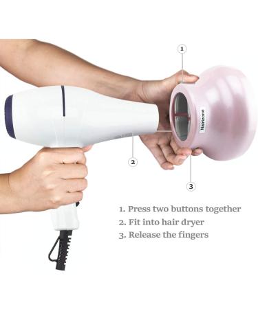 Hairizone Universal 1.7-2.6 Diffuser for Curly Hair | Pink, Gain Volume & Reduce Frizz - Buy Online on GoSupps.com
