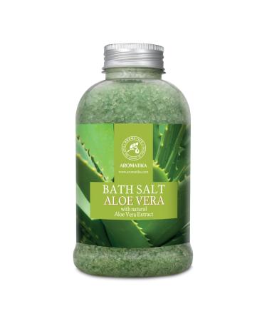 Aloe vera swimming salt 600g - natural sea salt with pure aloe extract - aloe vera salts for personal care - good sleep - beauty - bathing - wellness - relaxation - spa aloe vera 600 g (1 Pack)