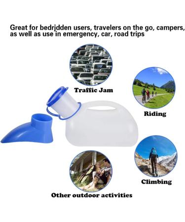ICEMOB Unisex Urinal Pot 1000Ml Portable Urinal with Lid Spill Proof Urine Bottles for Camping Outdoor Travel Mobile Toilet Urinal Provide You with The Ultimate Comfort Experience Women - Buy Online on GoSupps.com